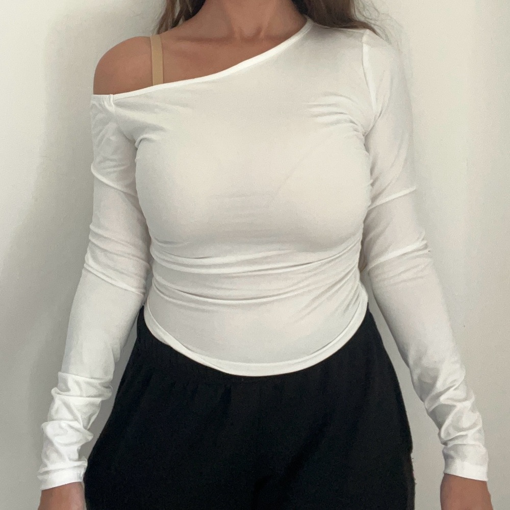 White Off-Shoulder Top